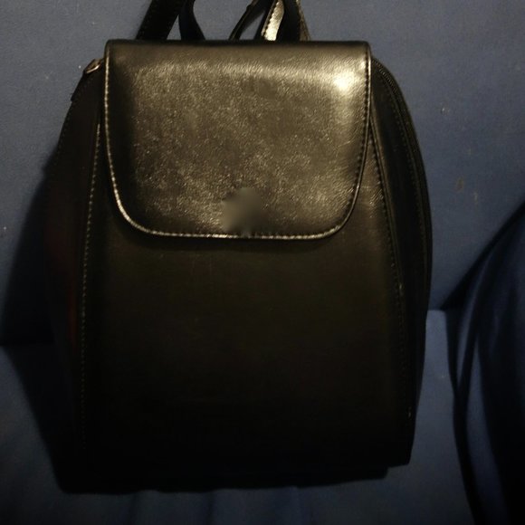 Black Fashion Mini-Backpack - Picture 1 of 4